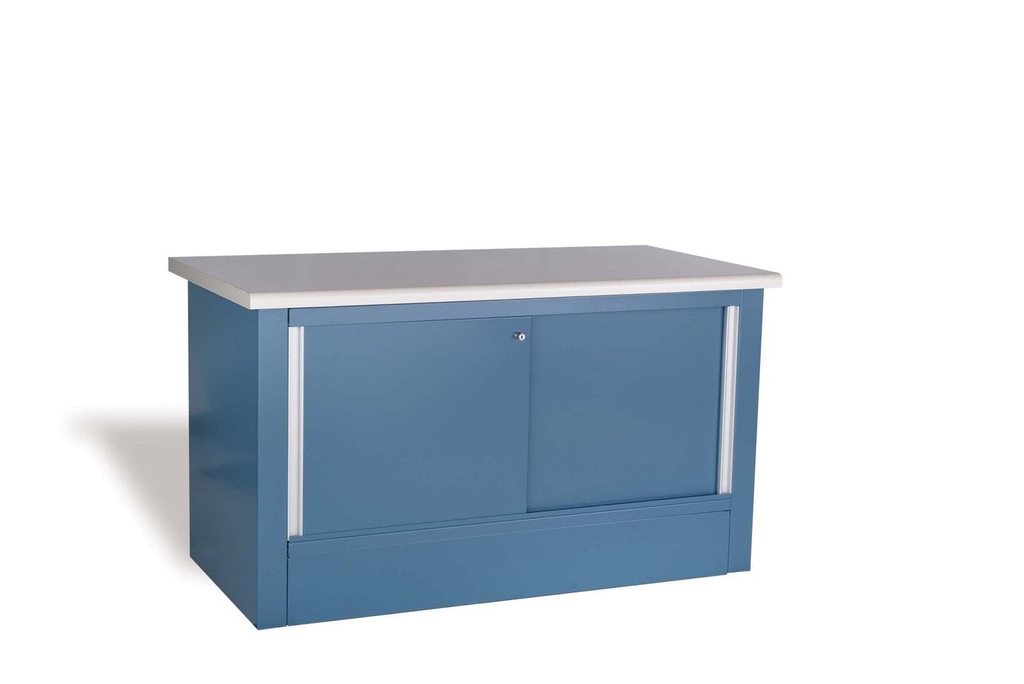 Closed Desk w/ Closed Legs Workbench (72"W X 30"D X 34"H) - Painted Steel