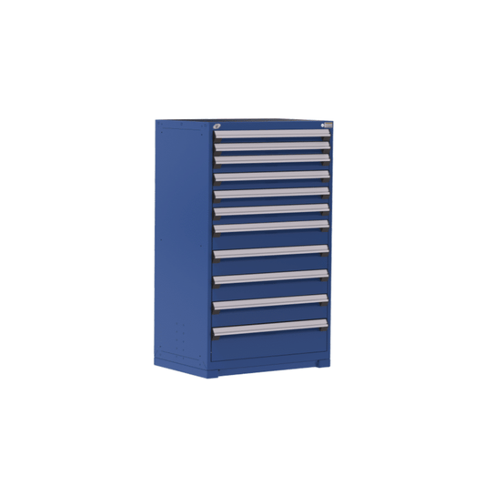 36"W X 24"D X 60"H Heavy-Duty Stationary Cabinet, 11 Drawers (With Compartments)