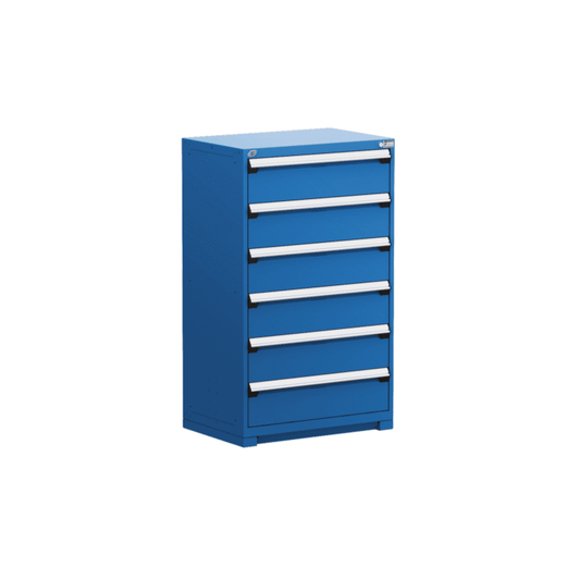 36"W X 24"D X 60"H Heavy-Duty Stationary Cabinet, 6 Drawers (With Compartments)