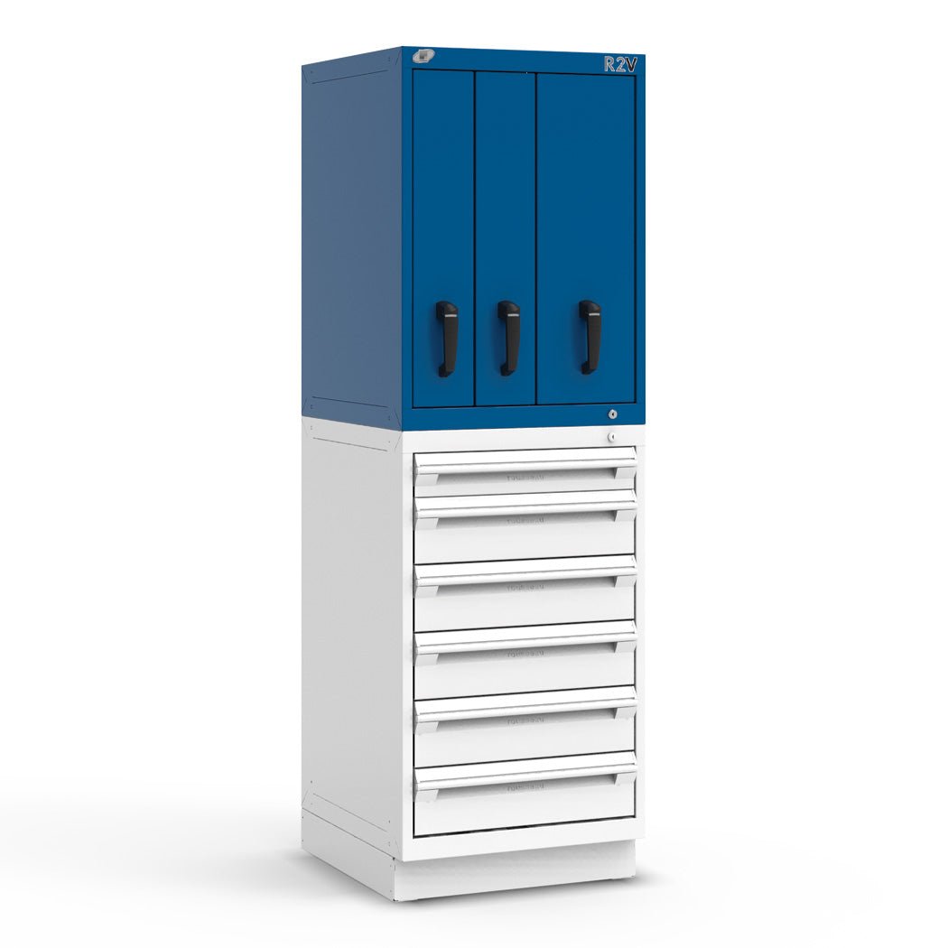 Rousseau Vertical Drawer Cabinet (3 Drawers 6"/8"/8") - 24"W x 24"D x 30"H