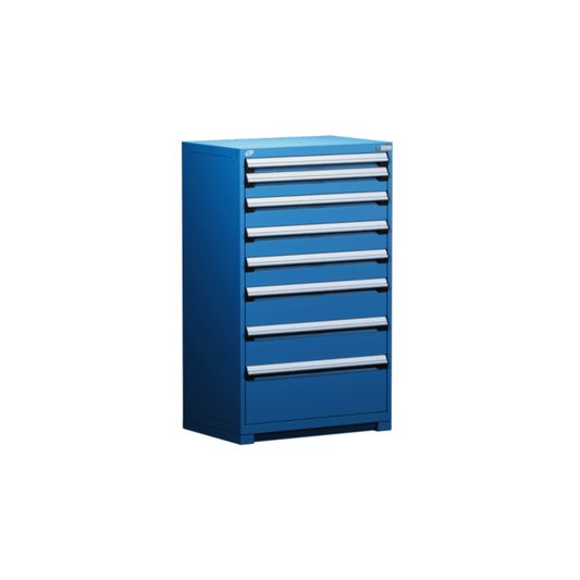 36"W X 24"D X 60"H Heavy-Duty Stationary Cabinet, 8 Drawers (With Compartments)
